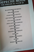 Depeche Mode - Singles 81-85 Songbook Notenbuch Piano Vocal Guitar PVG