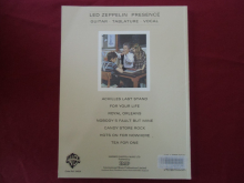 Led Zeppelin - Presence Songbook Notenbuch Vocal Guitar