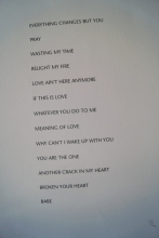 Take That - Everything changes (mit Poster) Songbook Notenbuch Piano Vocal Guitar PVG