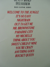 Guns n Roses - Appetite for Destruction (ohne Poster) Songbook Notenbuch Vocal Bass