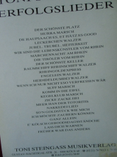 Toni Steingass - Erfolgslieder Songbook Notenbuch Piano Vocal Guitar PVG