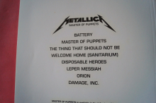 Metallica - Master of Puppets (ältere Ausgabe, ohne Poster) Songbook Notenbuch Vocal Guitar