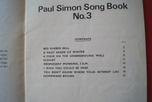 Paul Simon - Song Book No. 3 Songbook Notenbuch Piano Vocal Guitar PVG