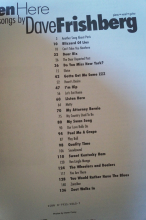 Dave Frishberg - Listen Here Songbook Notenbuch Piano Vocal Guitar PVG