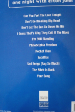 Elton John - One Night with Songbook Notenbuch Piano Vocal Guitar PVG