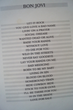 Bon Jovi - La piu belle Canzoni Songbook Notenbuch Piano Vocal Guitar PVG