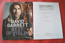 David Garrett - Best of Violin (mit Beilage) Songbook Notenbuch Violin Piano