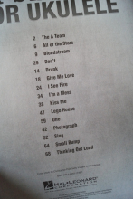 Ed Sheeran - For Ukulele Songbook Notenbuch Vocal Ukulele