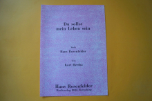 Einzelnoten: Du sollst mein Leben sein (Rosenfelder)