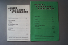 Oldies Standards Evergreens Heft 33 plus Beiheft C-Stimme Notenheft