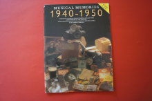 Musical Memories: 1940-1950 Songbook Notenbuch Piano Vocal