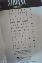 Nirvana - Bleach Songbook Notenbuch Vocal Guitar