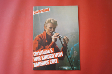 David Bowie - Christiane F. Wir Kinder vom Bahnhof Zoo Songbook Notenbuch Vocal Guitar