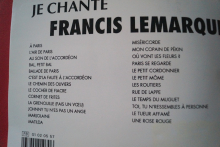 Francis Lemarque - Je chante Songbook Vocal Chords