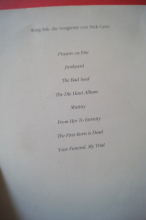 Nick Cave - King Ink Songbook Vocal (nur Texte)