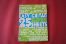 25 Easy Guitar Super Sheets Songbook Notenbuch Vocal Easy Guitar