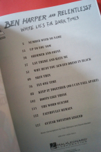 Ben Harper & Relentless7 - White Lies for Dark Times Songbook Notenbuch Vocal Guitar